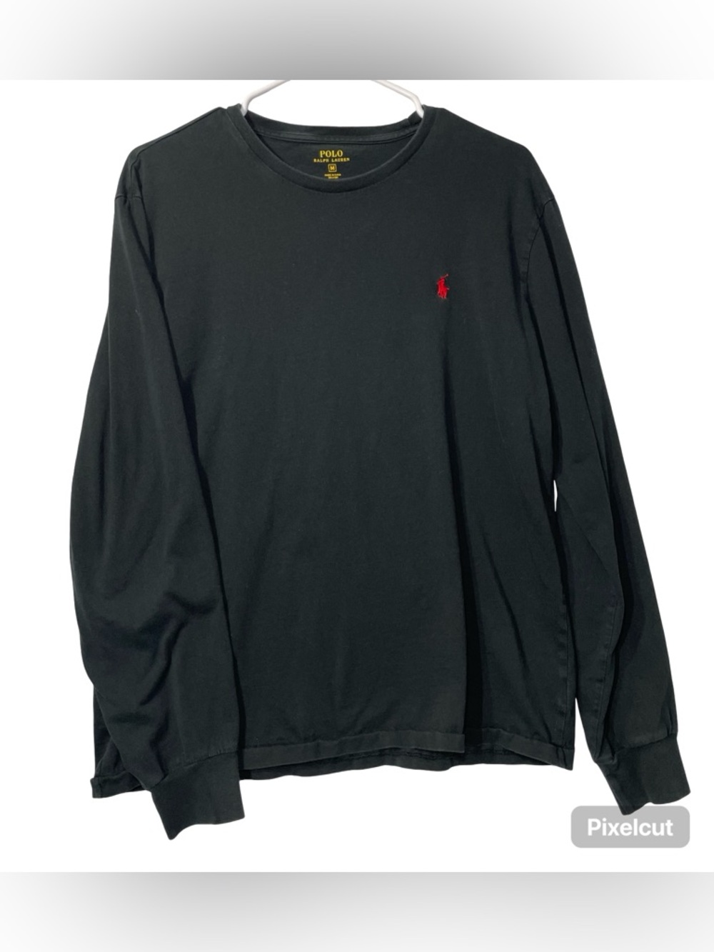 Polo by Ralph Lauren Black Long-Sleeve Crewneck with Red Pony